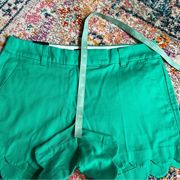 NWT J. Crew Solid Scalloped Linen Blend Shorts - Picture 7 of 12